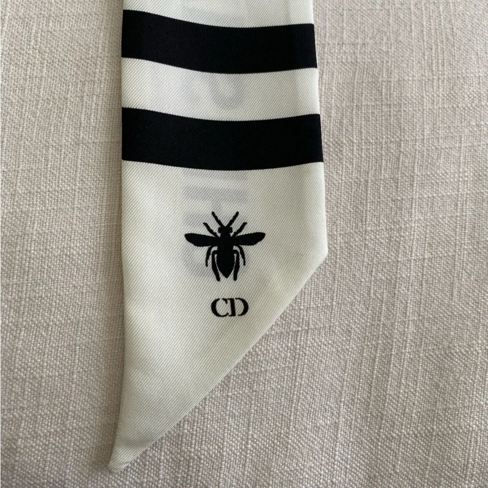 Christian Dior J'adore Striped Mitzah Scarf